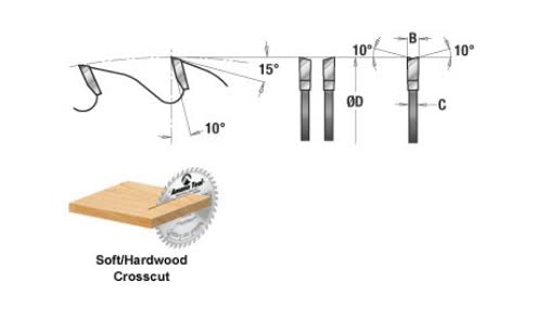 18 inch 108T Carbide Tipped Cut-Off and Crosscut Saw Blade F18408