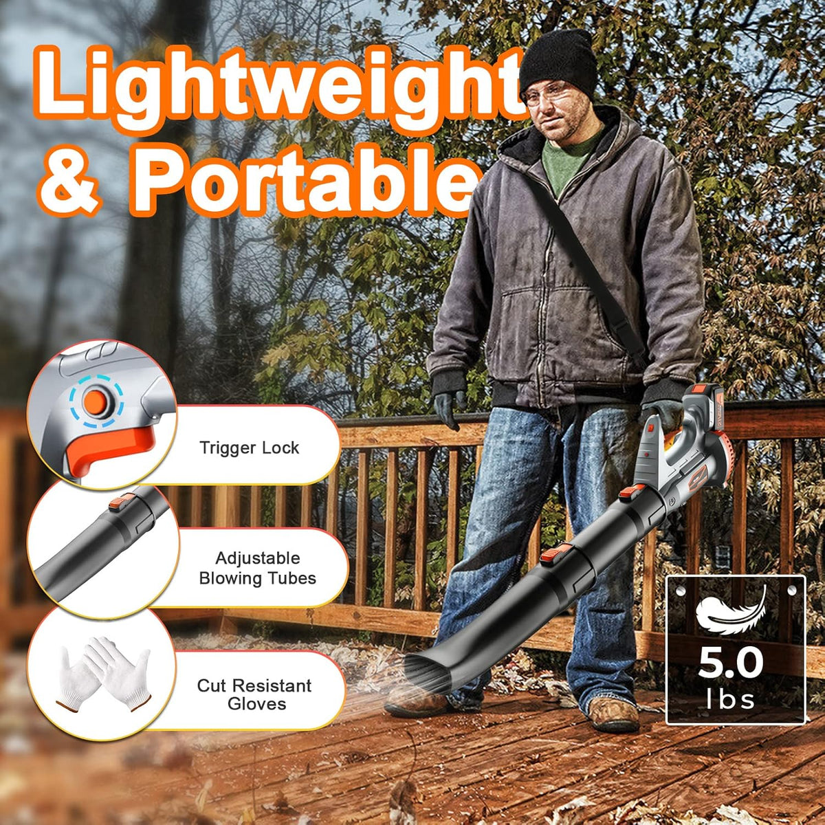340 CMF 170 MPH Cordless Leaf Blower with 4.0Ah Battery & Charger W2157