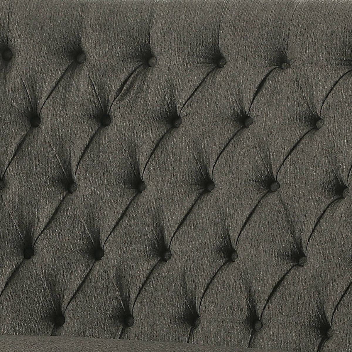 Ivory Button Tufted Loveseat Bench S31916