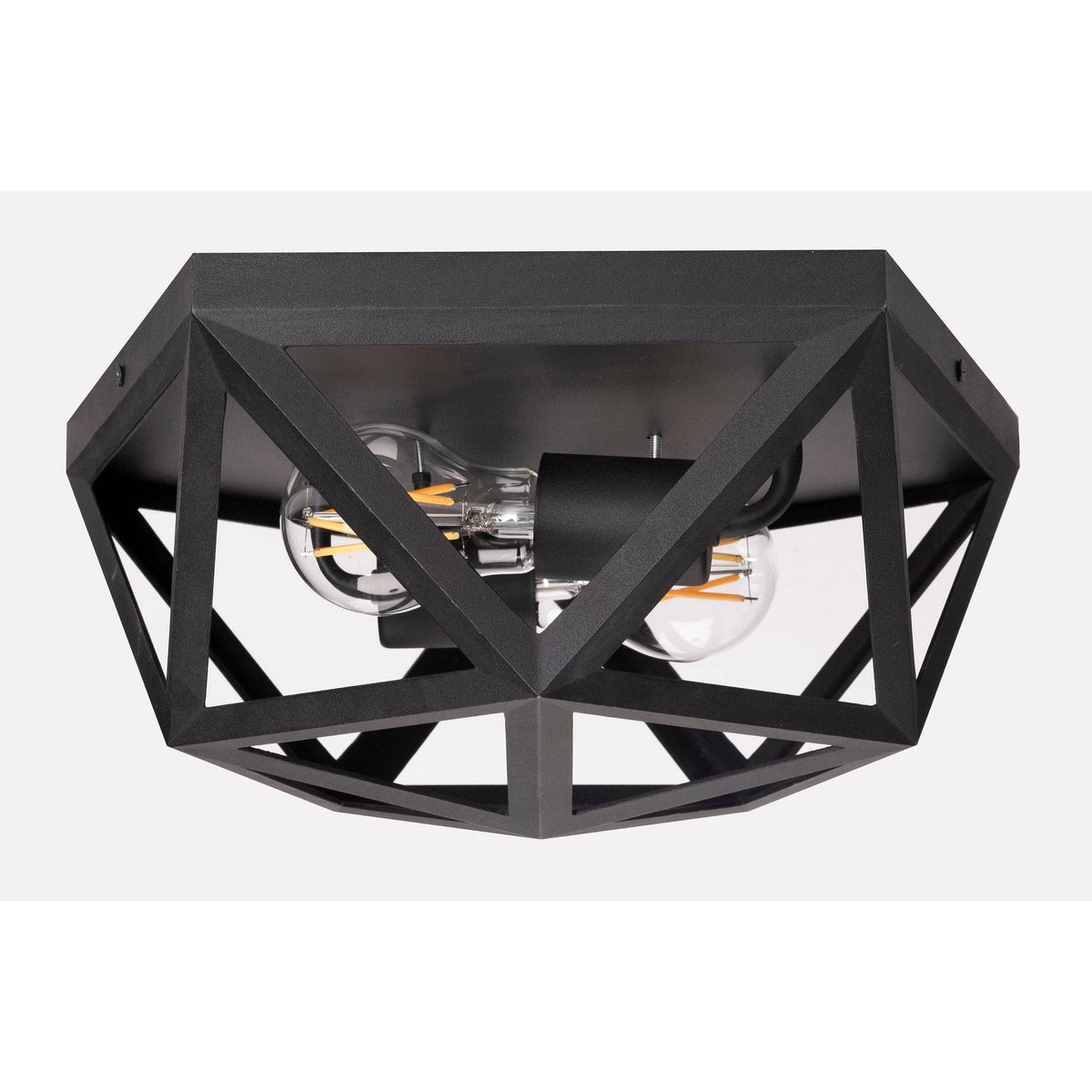2 Light Flush Mount Black G750243