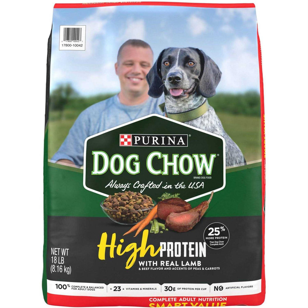 High Protein Dry Dog Food With Lamb & Beef Flavor B869