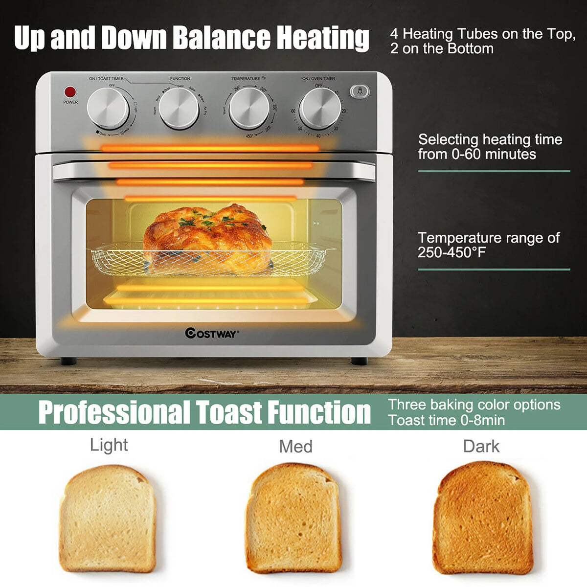 7-in-1 Air Fryer Toaster Oven 19 QT X5031