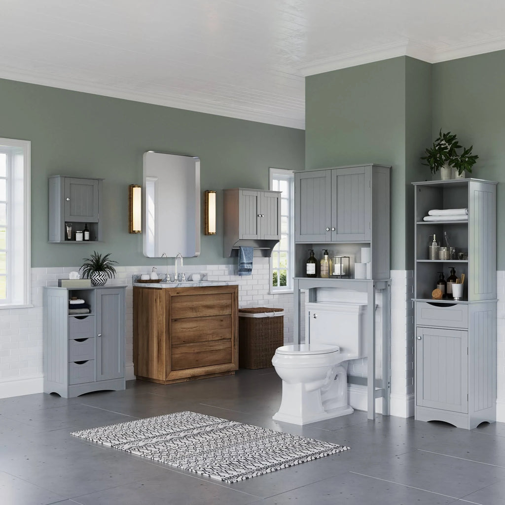 White One Door Wall Cabinet I20891