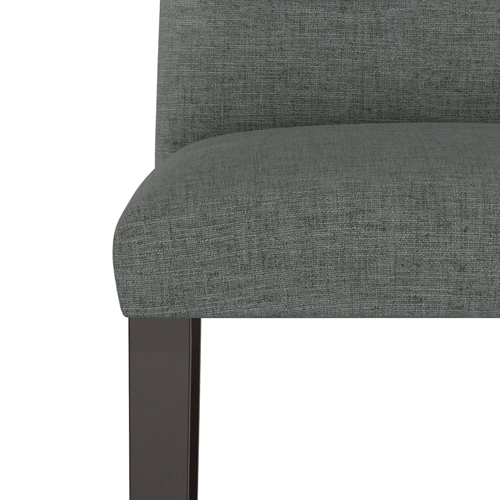 Modern Counter Height Barstool Charcoal Linen C4283