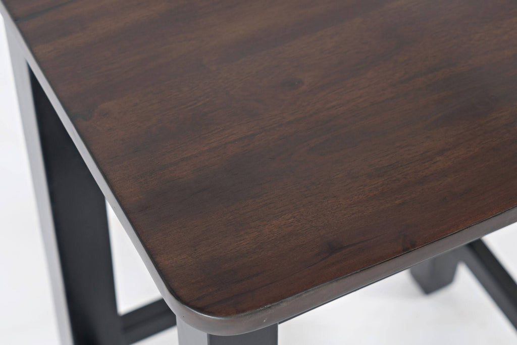 Autumn Brown/Black Backless Saddle Stool - Set of 2 Q818329