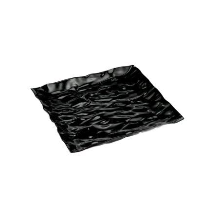 Black Mini Appetizer Plastic Plates, Case of 120 H364
