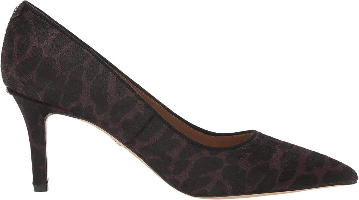 Brown Multi Pointed Toe Slip On Pumps H90386