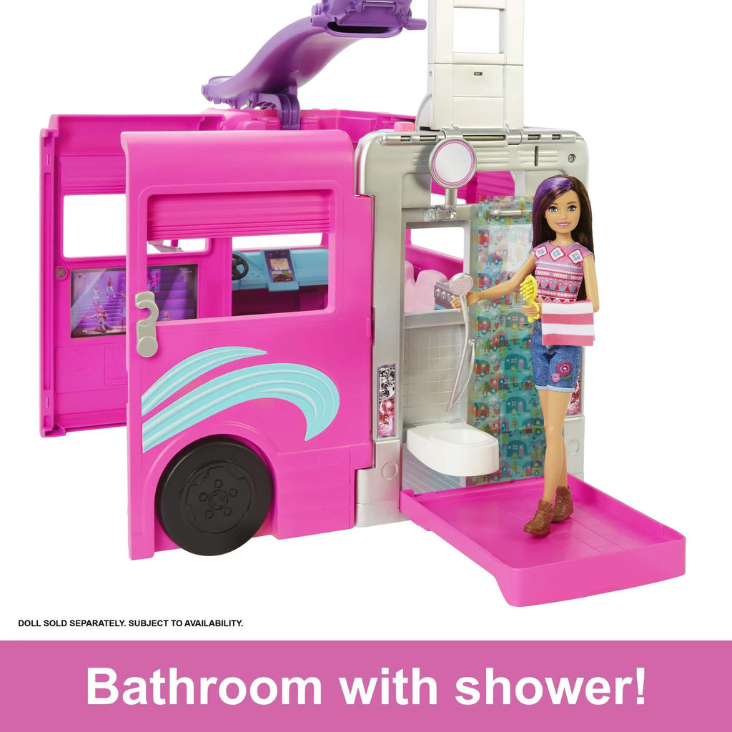Barbie Doll DreamCamper Van Playset with Pets, Pool, Slide & Accessories Z62754