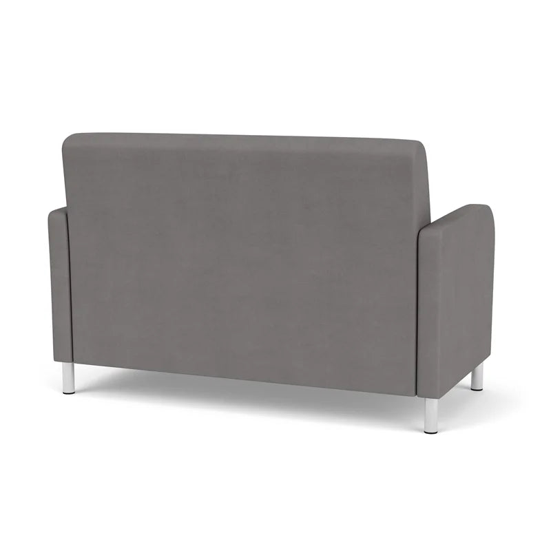 Gray Polyurethane Reception Loveseat X854
