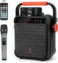Portable Bluetooth Karaoke Machine PA Speaker System with Microphone Q33761