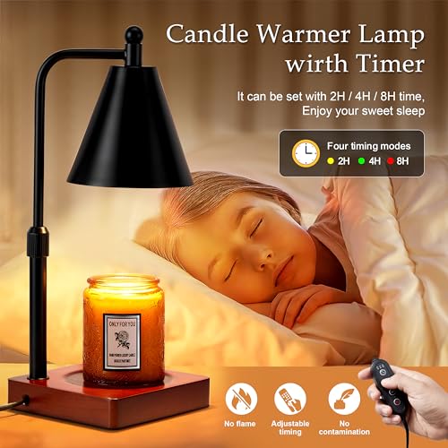 White Gold Candle Warmer Lamp with 2 Bulbs N718