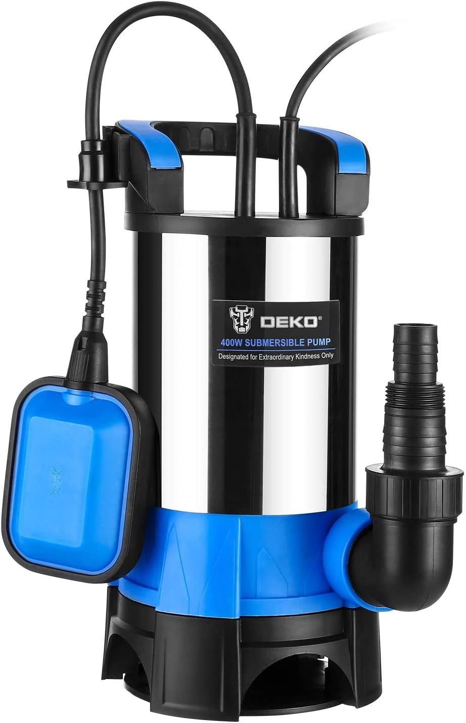 400W 1/2HP Portable Submersible Sump Pump with Float Switch and 16ft Cable E142064