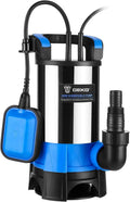 400W 1/2HP Portable Submersible Sump Pump with Float Switch and 16ft Cable E142064