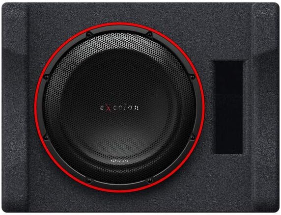12" Preloaded High Power Subwoofer Enclosure with One 2-ohm 12" Subwoofer O343110
