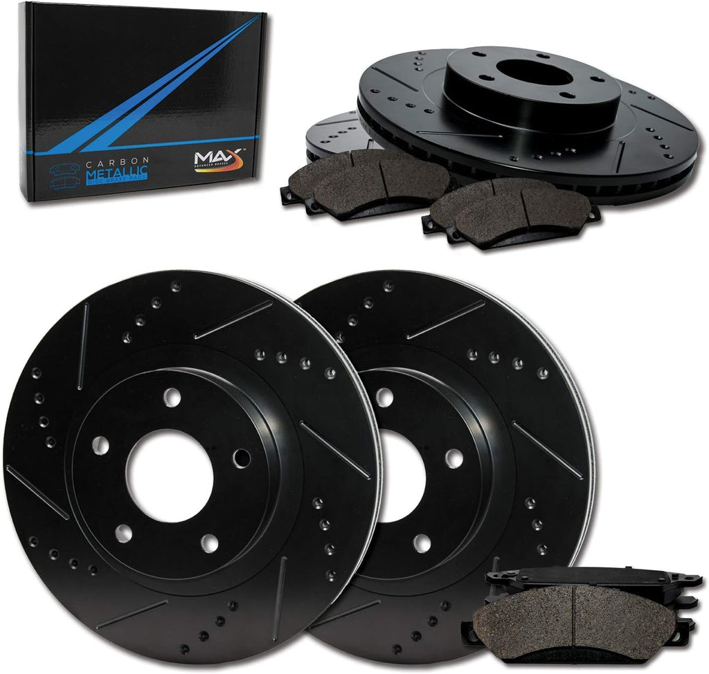 Max Brakes Elite XDS Rotors with Carbon Metallic Pads U4155