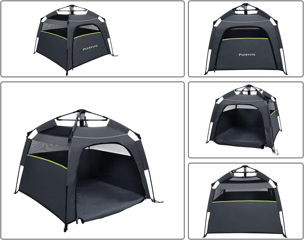 40" X 40" X 28" Foldable Mesh Dog Tent with Shoulder Bag E917