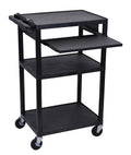 Black Keyboard Tray Audio Visual Cart E435
