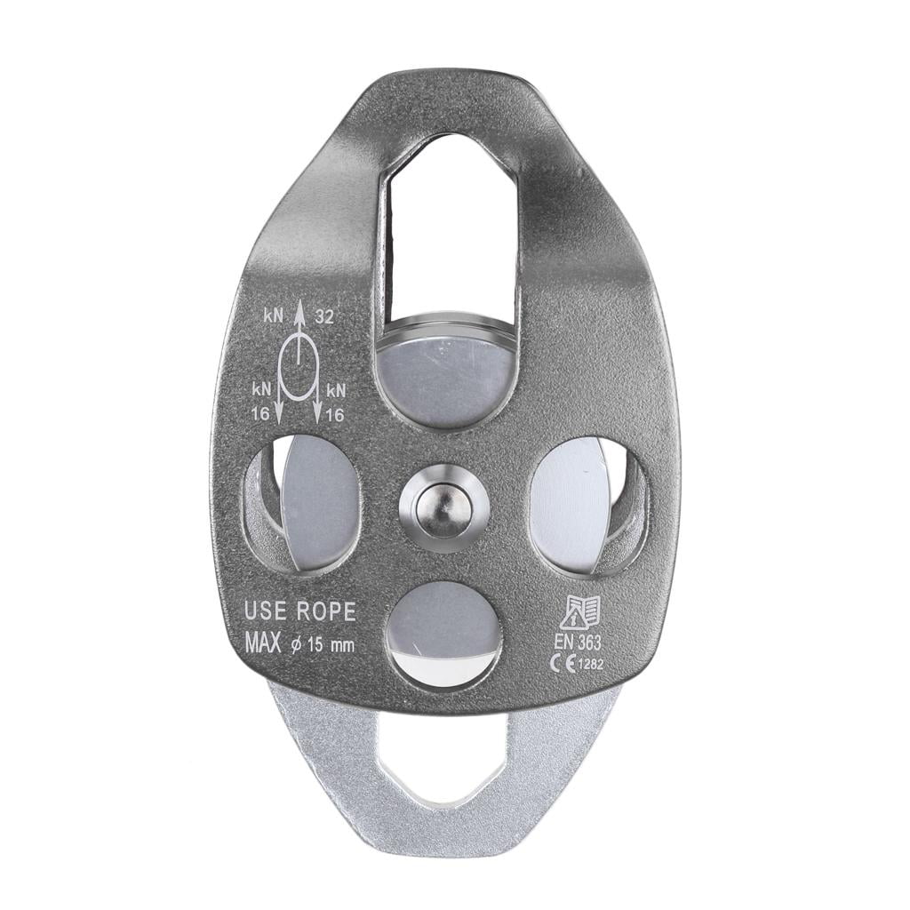 Double Pulley For Hauling System Climb Dragging Tree Arborist Caving H869