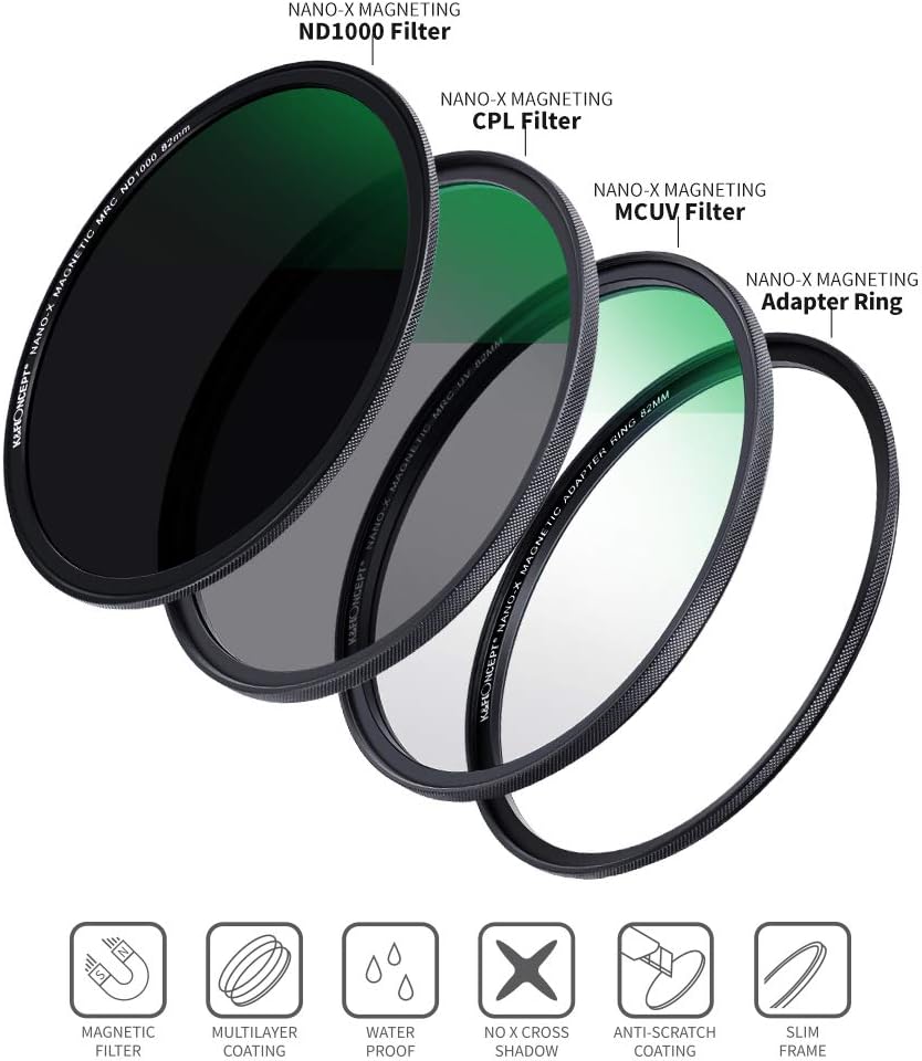 62mm Magnetic Lens Filter Kit with 4 in 1 Filter Pouch Z884037