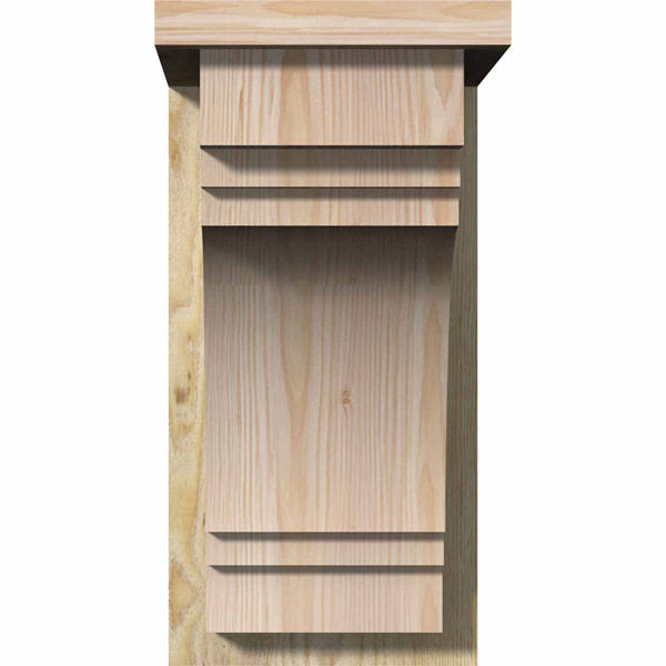 Douglas Fir Corbel with Backplate C75287