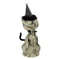 Newspaper Decoupage Halloween Kitty Cat Table Decor H7584