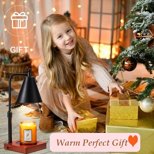 White Gold Candle Warmer Lamp with 2 Bulbs N718