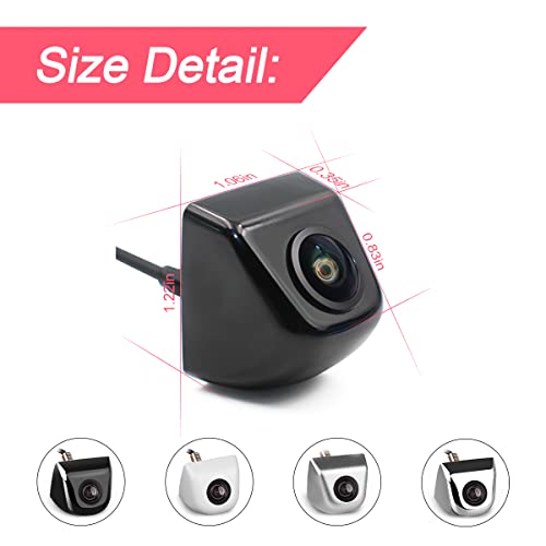 Waterproof Rear View Camera with Moveable Guideline, HD 960x720 Image, 4 Layer Glass Lens 155 Degree Wide View Angle Y6128