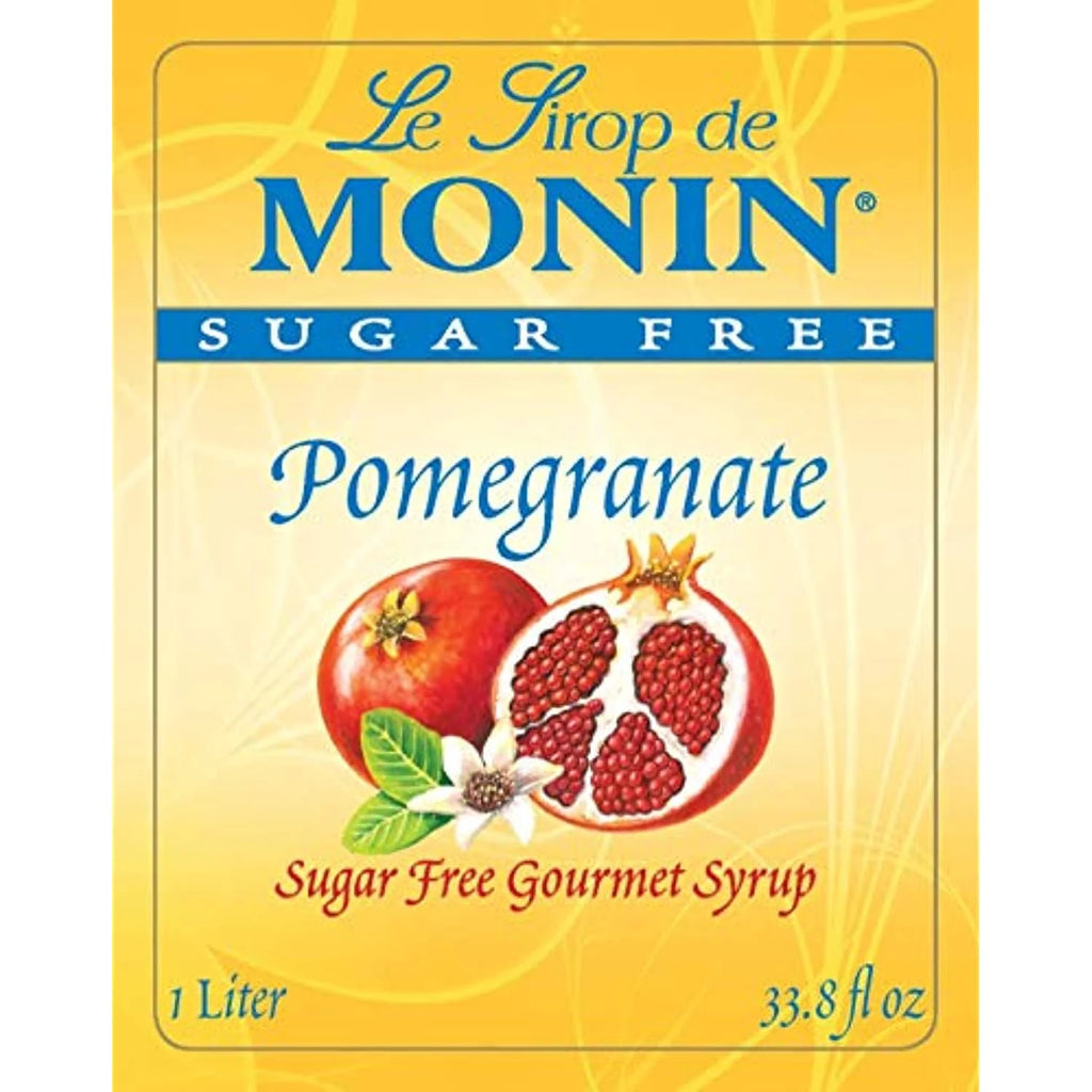 Monin Sugar Free Pomegranate Syrup, 33.8-Ounce Plastic Bottle O992297