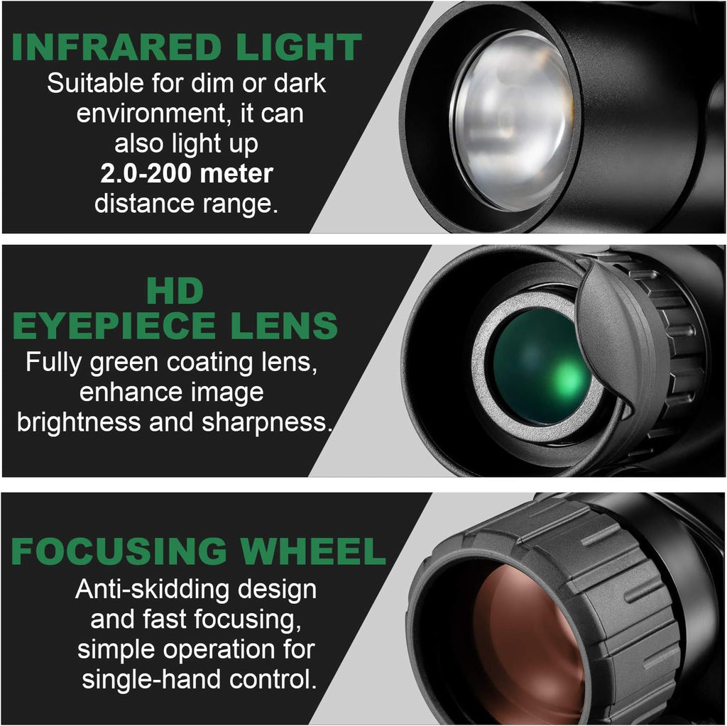 8x40 Infrared Night Vision Monocular Digital Camera J29435