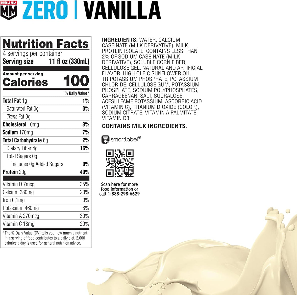 Vanilla Crème Protein Shake, 11 Fl Oz Carton, 12 Pack G45402
