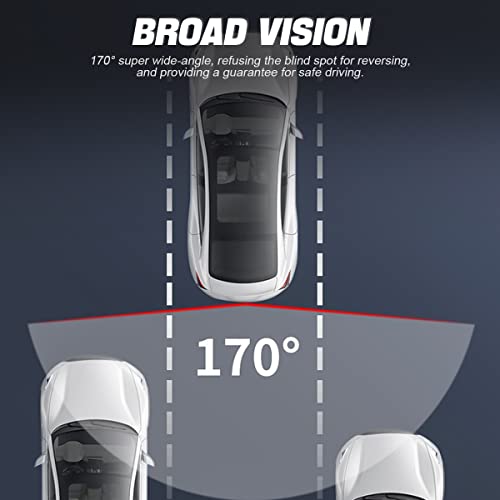 Waterproof Rear View Camera with Moveable Guideline, HD 960x720 Image, 4 Layer Glass Lens 155 Degree Wide View Angle Y6128