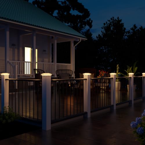 12pack Solar Post Cap Light for 4x4 5x5 6x6 Wooden Vinyl Post I193