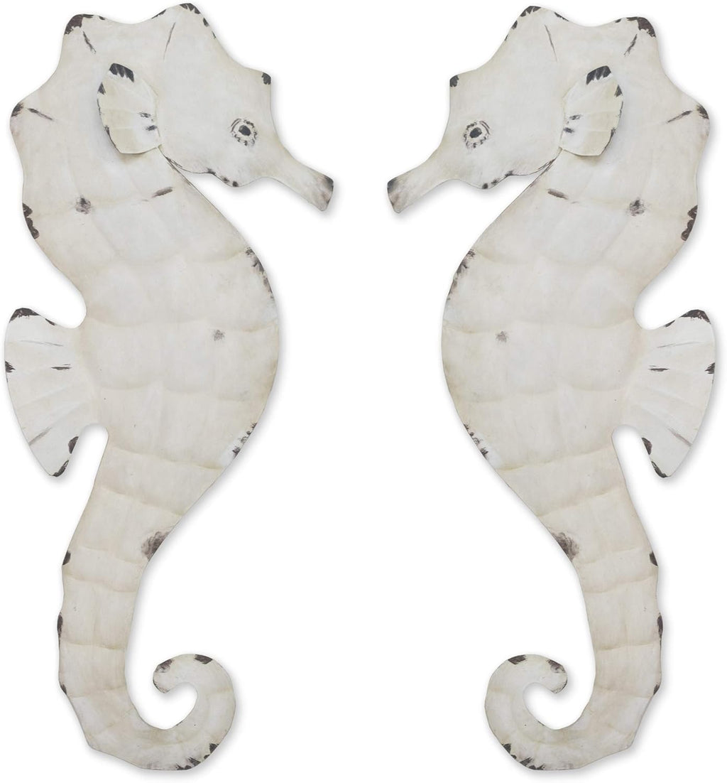Seahorses Metal Beach Wall Decor G9030