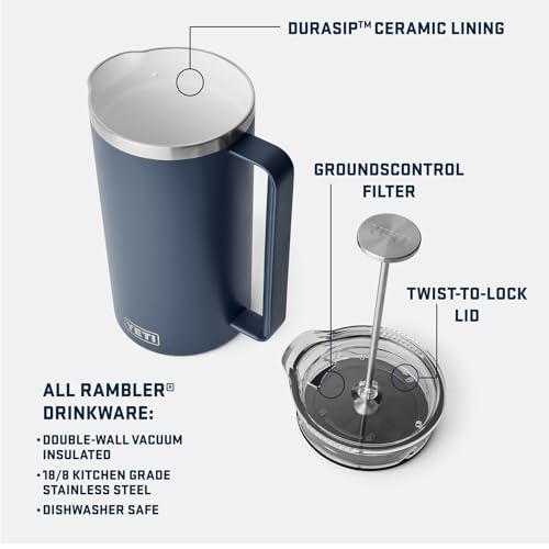 French Press Coffee Maker with GroundsControl Filter R6871