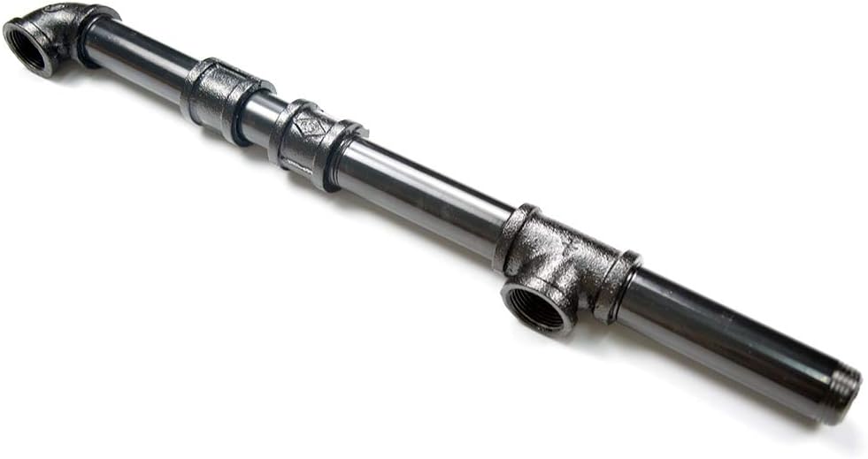 Black Wall Mount Pipe Shelf P65806