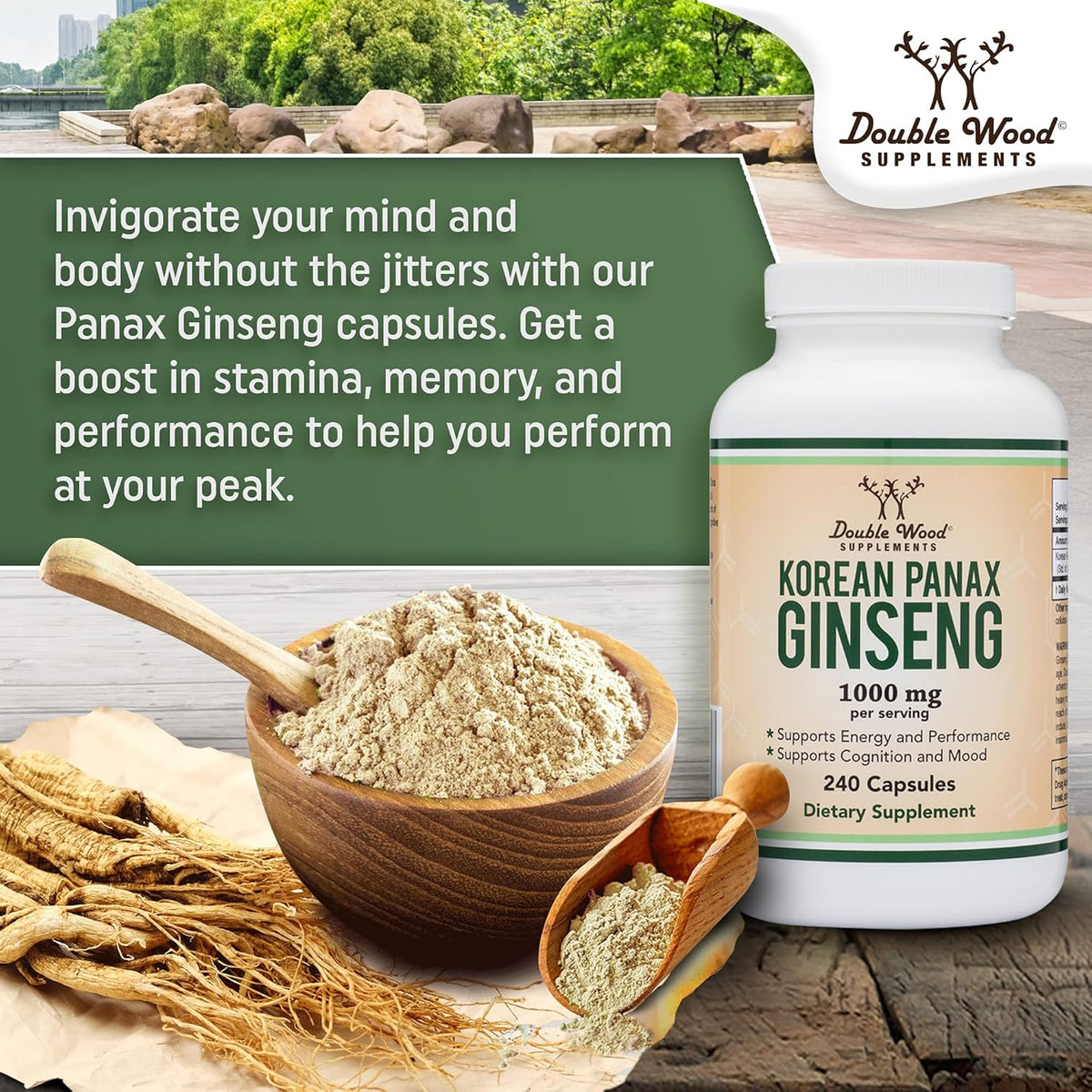 240 Vegan Capsules Korean Red Ginseng Extract Z980