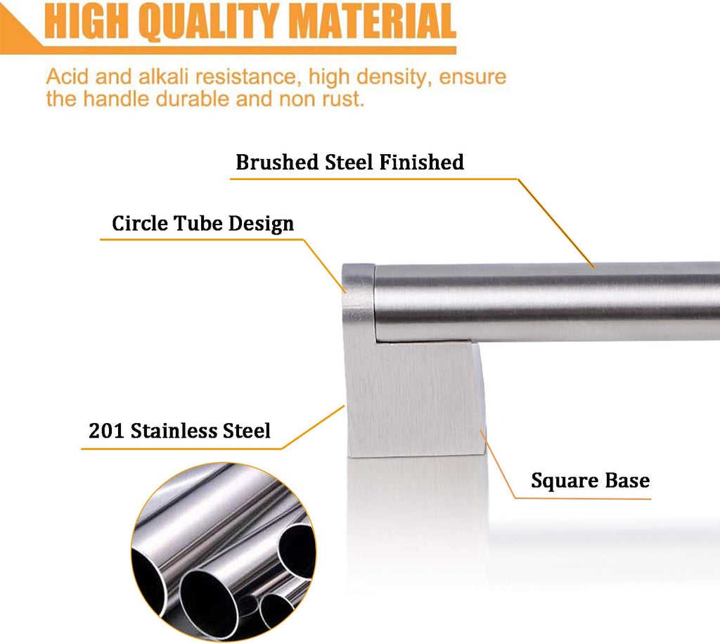 30 Pack Stainless Steel Kitchen Cabinet Handles and Pulls S853
