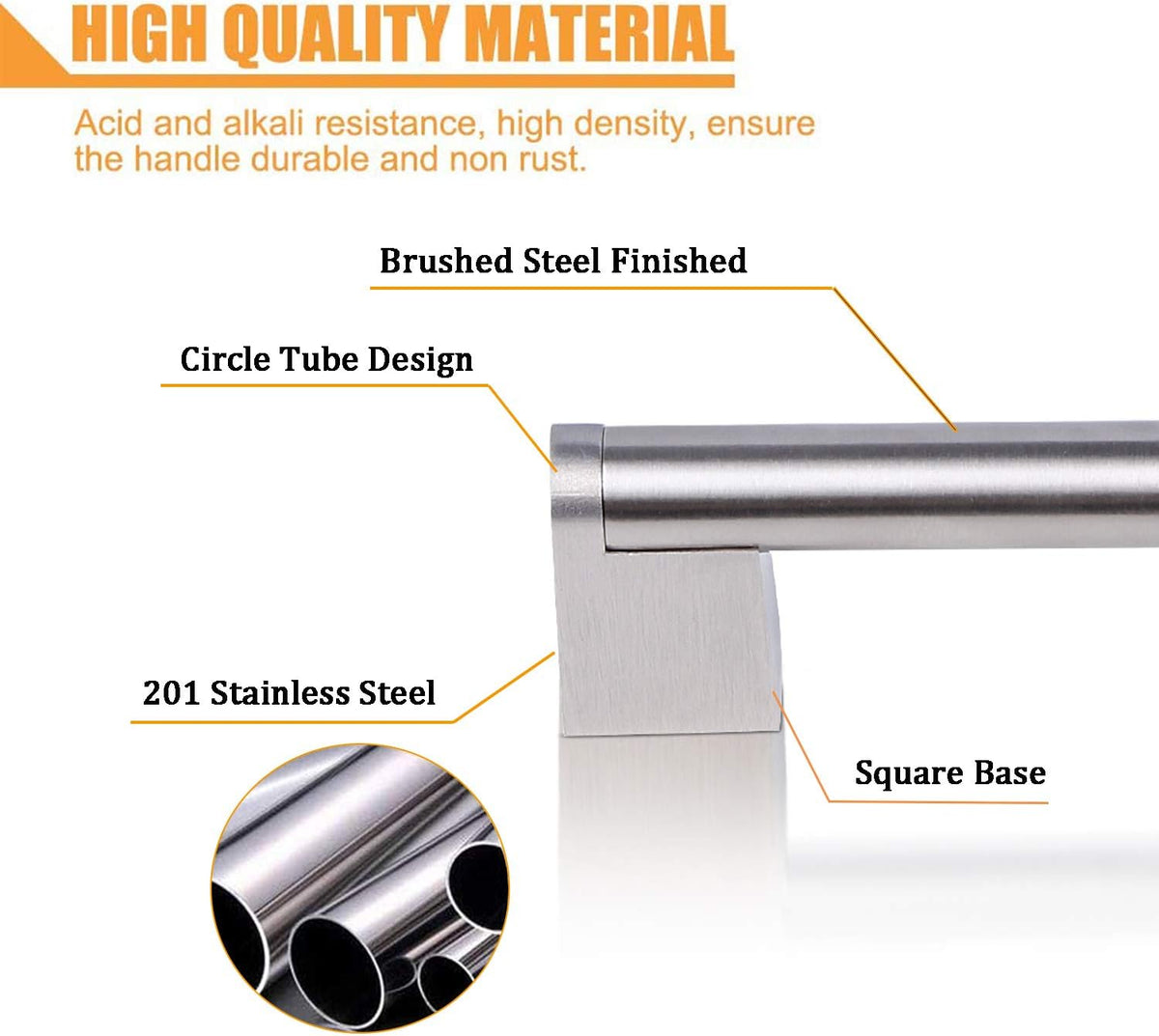 30 Pack Stainless Steel Kitchen Cabinet Handles and Pulls S853