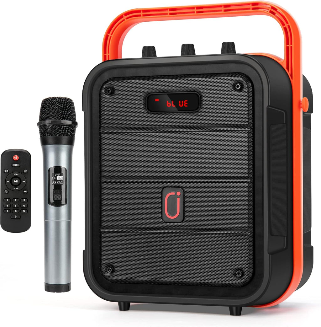 Portable Bluetooth Karaoke Machine PA Speaker System with Microphone Q33761