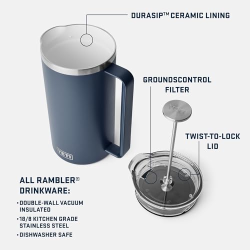 French Press Coffee Maker with GroundsControl Filter R6871