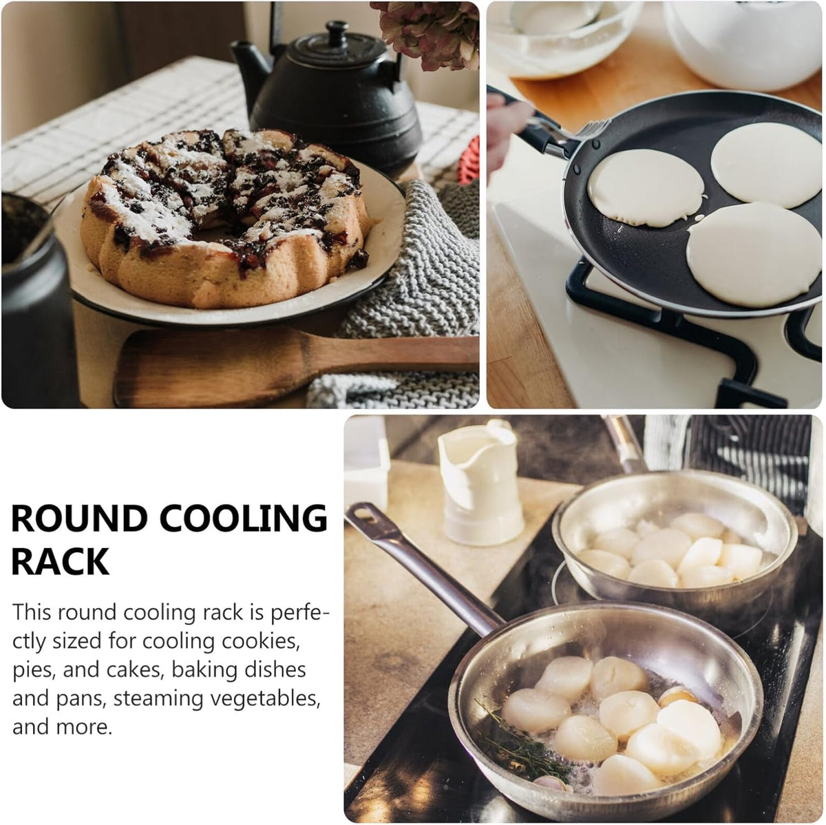 12 Inch Round Stainless Steel Cake Cooling Rack P67120
