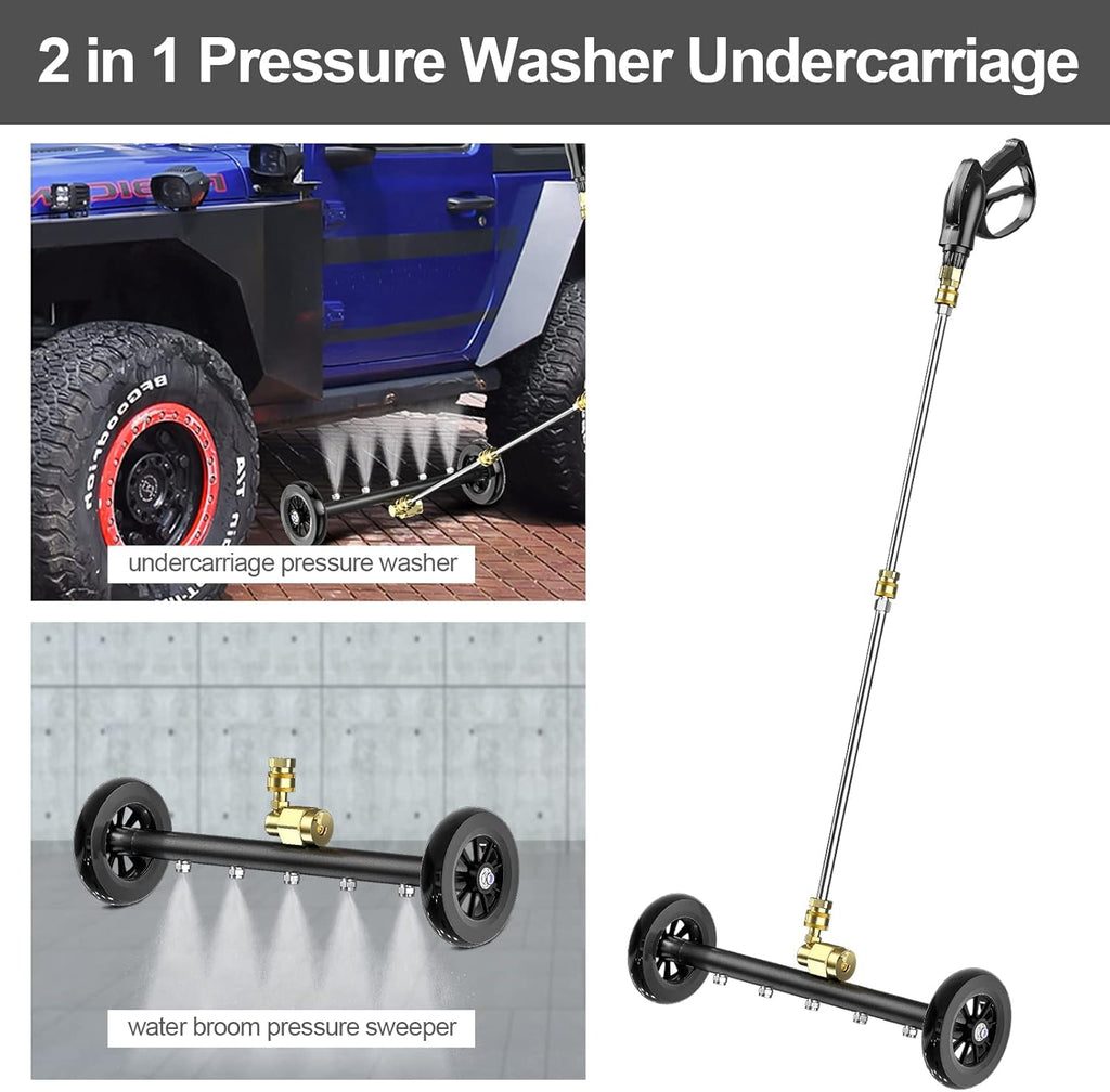 18 Inch Pressure Washer Water Broom with 3 Extension Wand A974933
