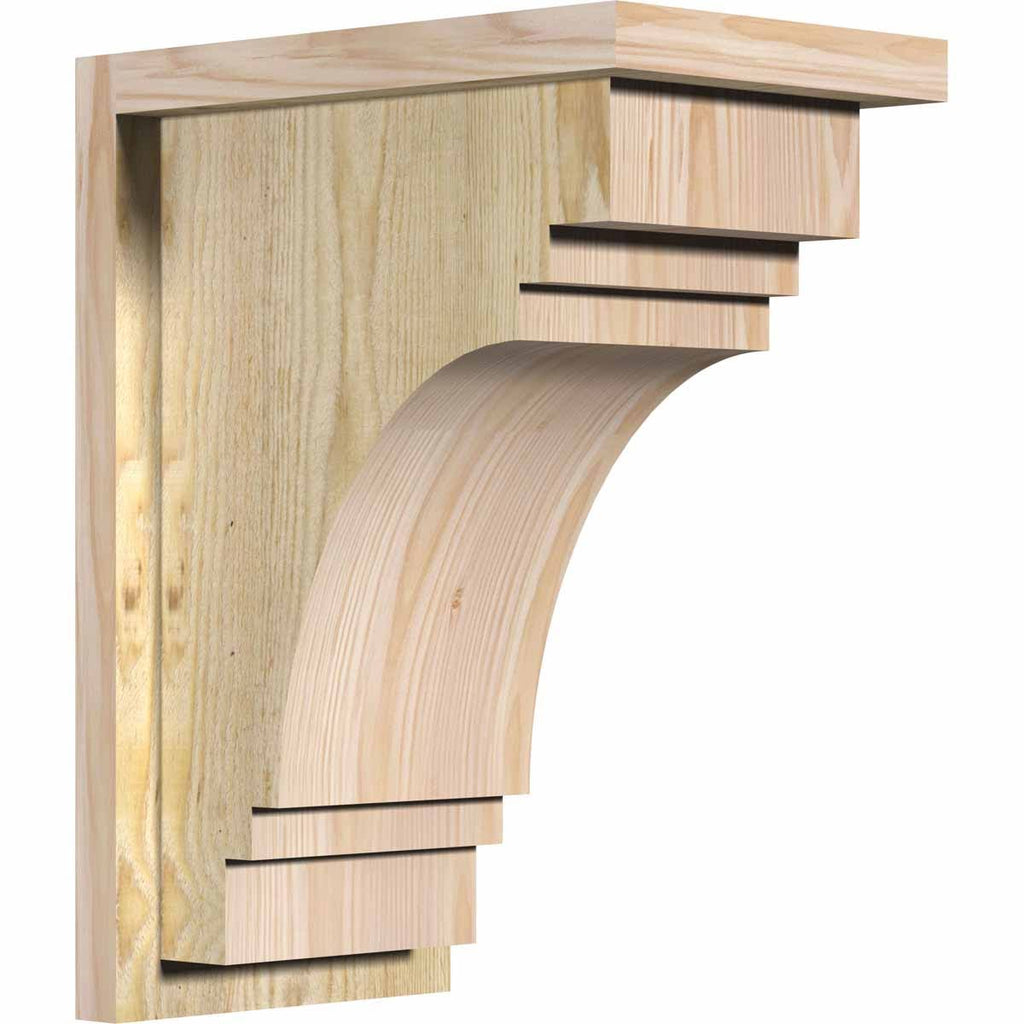 Douglas Fir Corbel with Backplate C75287