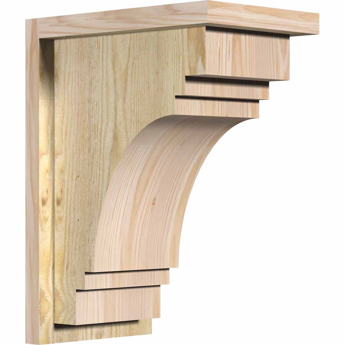 Douglas Fir Corbel with Backplate C75287