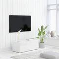 High Gloss White Chipboard TV Cabinet A49206