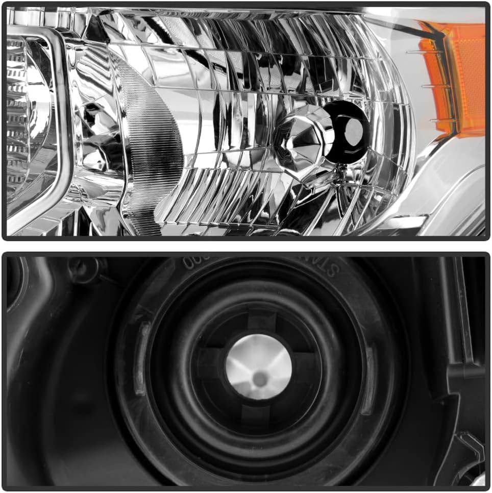 Chrome Headlights Replacement Pair R352458