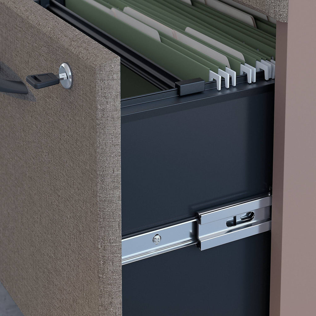 U-Shaped Corner Desk with Mobile File Cabinet M281