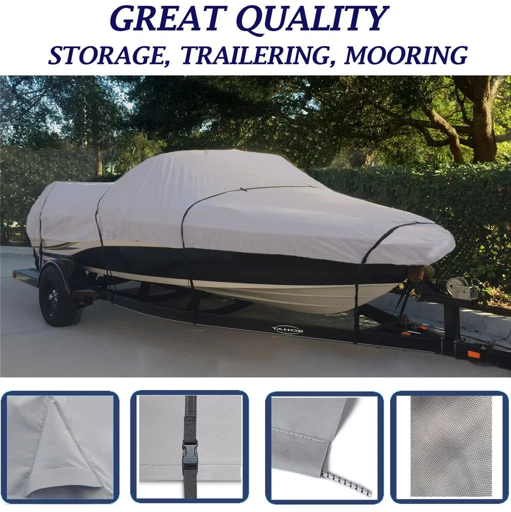Boat Cover for Crestliner Muskie Pro 14 O/B 1986 D7044