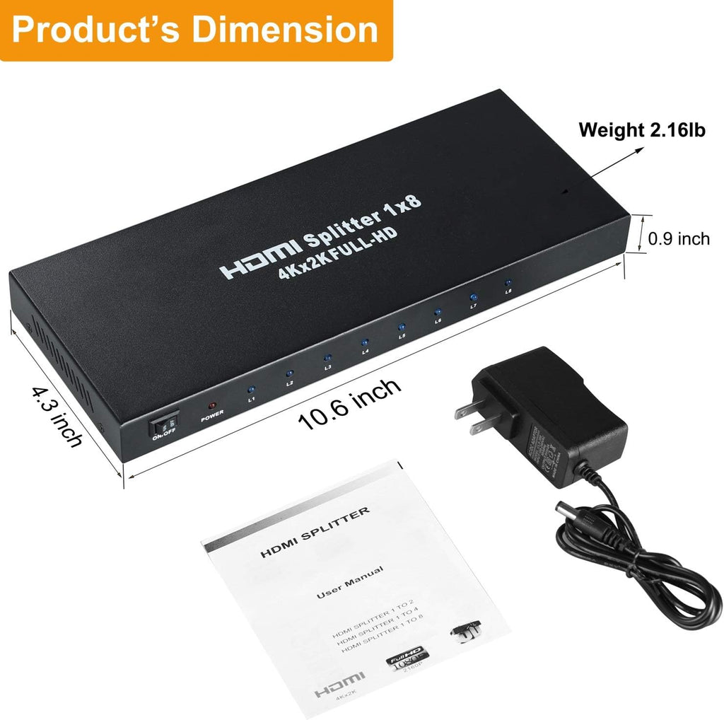 4K 1x8 HDMI Splitter B359606