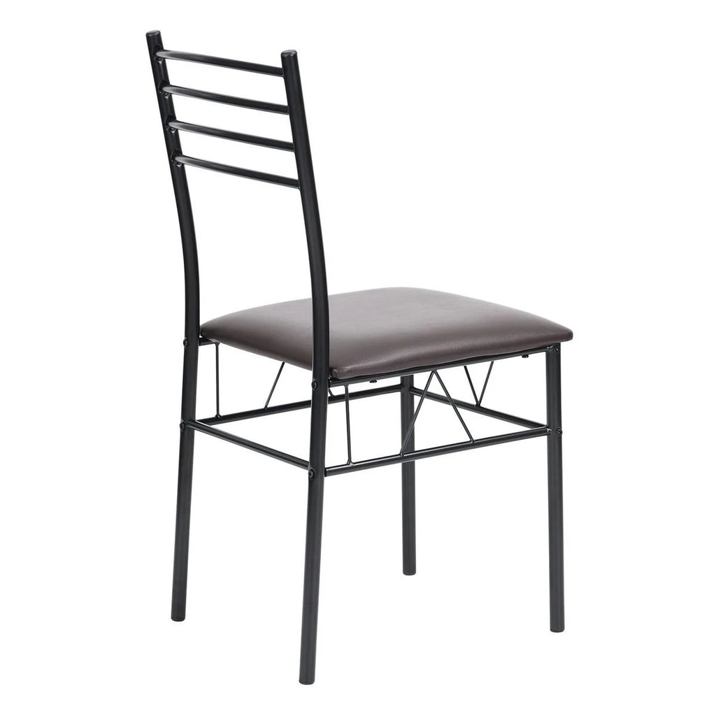 5pc Wood Metal Dining Set Table And 4 Chairs U240